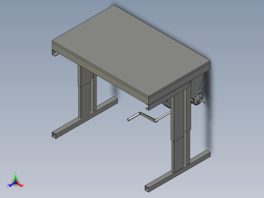 工作台640X1000cmworkbench-640x1000--stp stl正等轴测缩略图