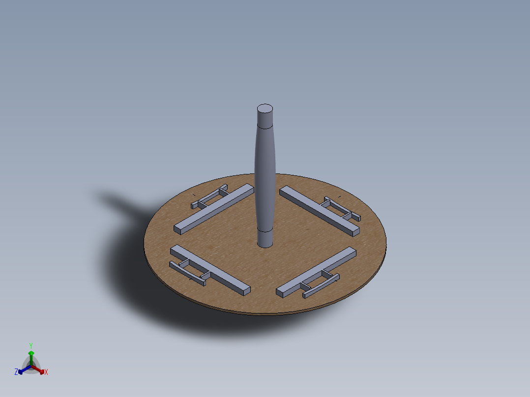 2024 年巴黎奥运会骑行旋转木马正等轴测图