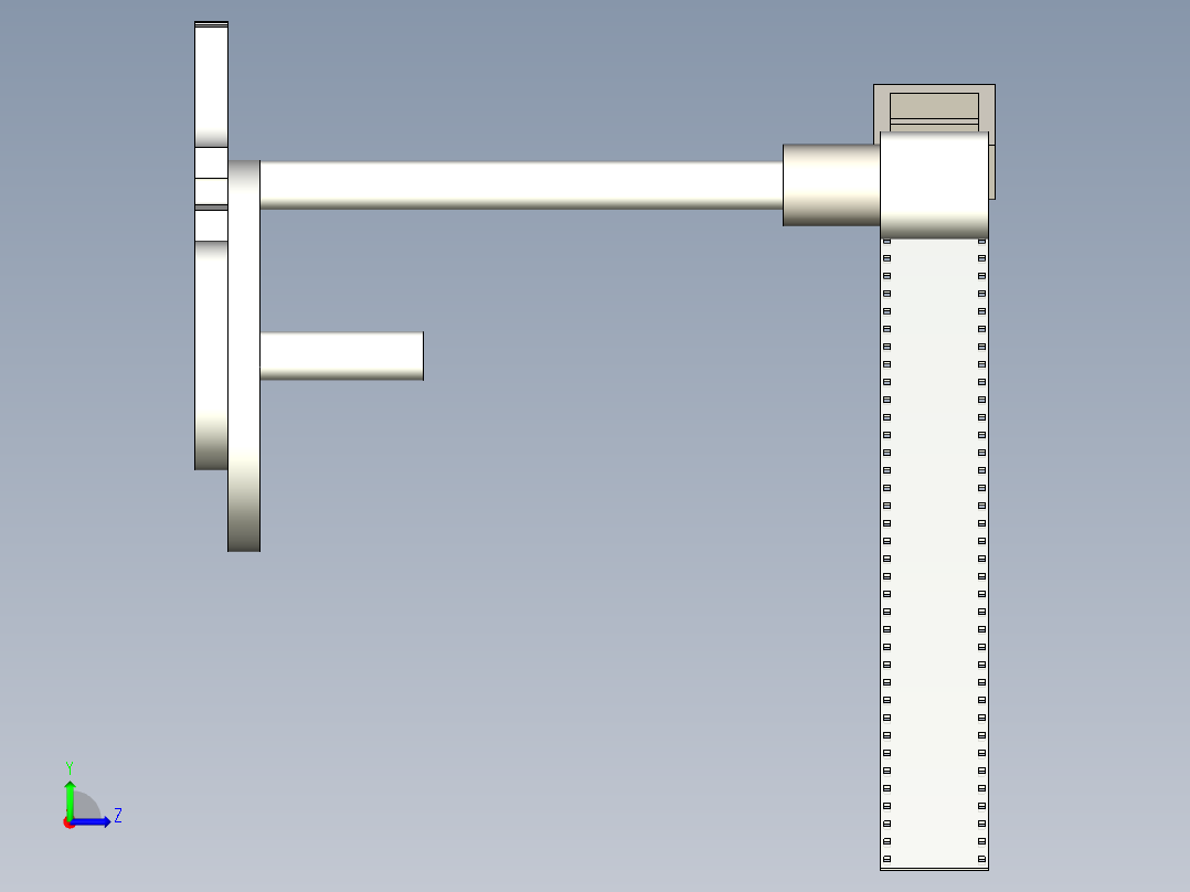 电影抓片机构3D左视图