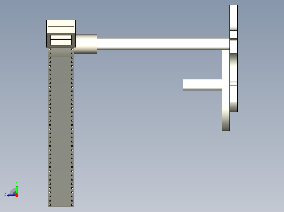 电影抓片机构3D右视图