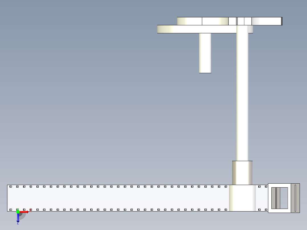 电影抓片机构3D俯视图