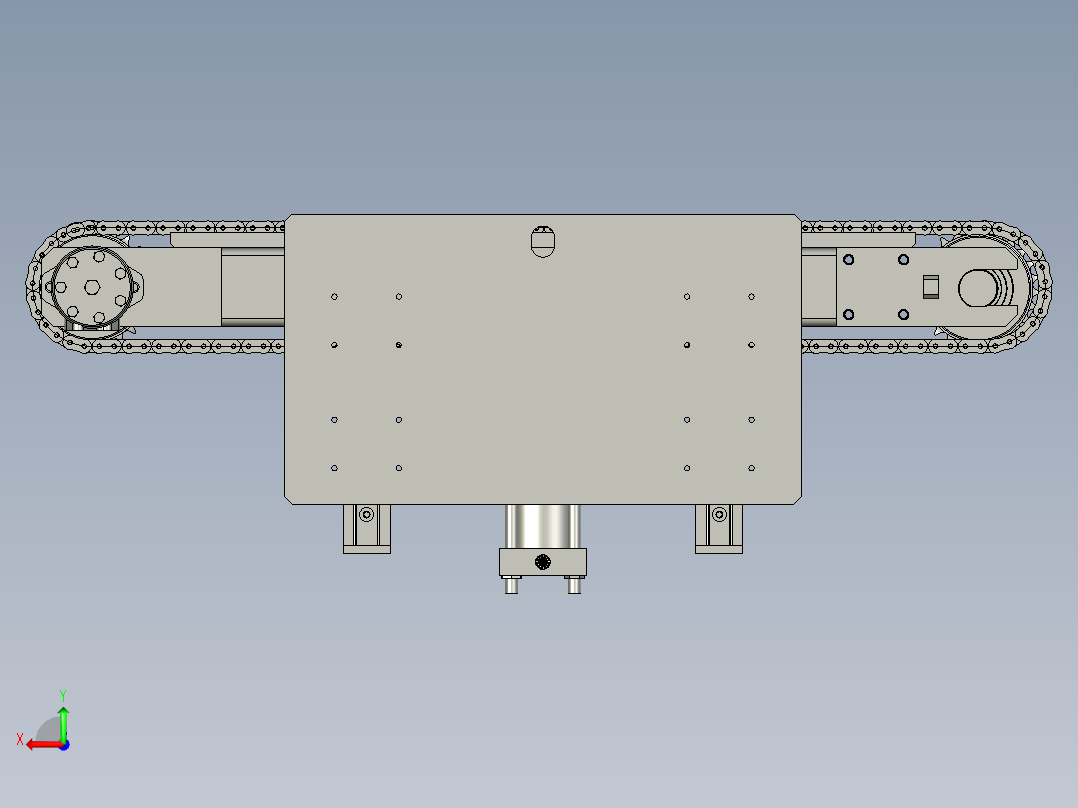 CQ托料机构固定端-AA200T后视图