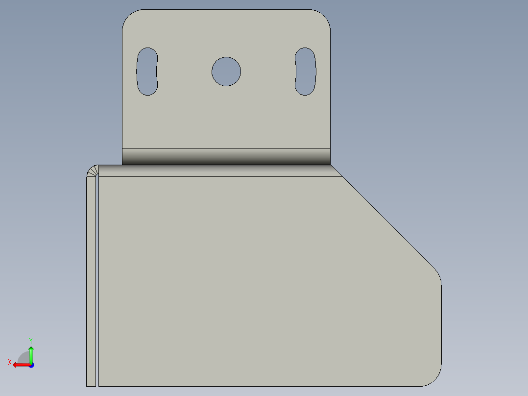 300N读码器安装组件-b后视图
