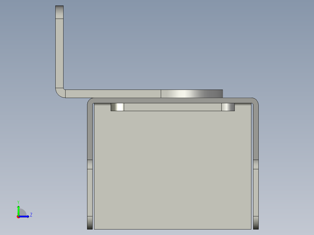 300N读码器安装组件-b左视图