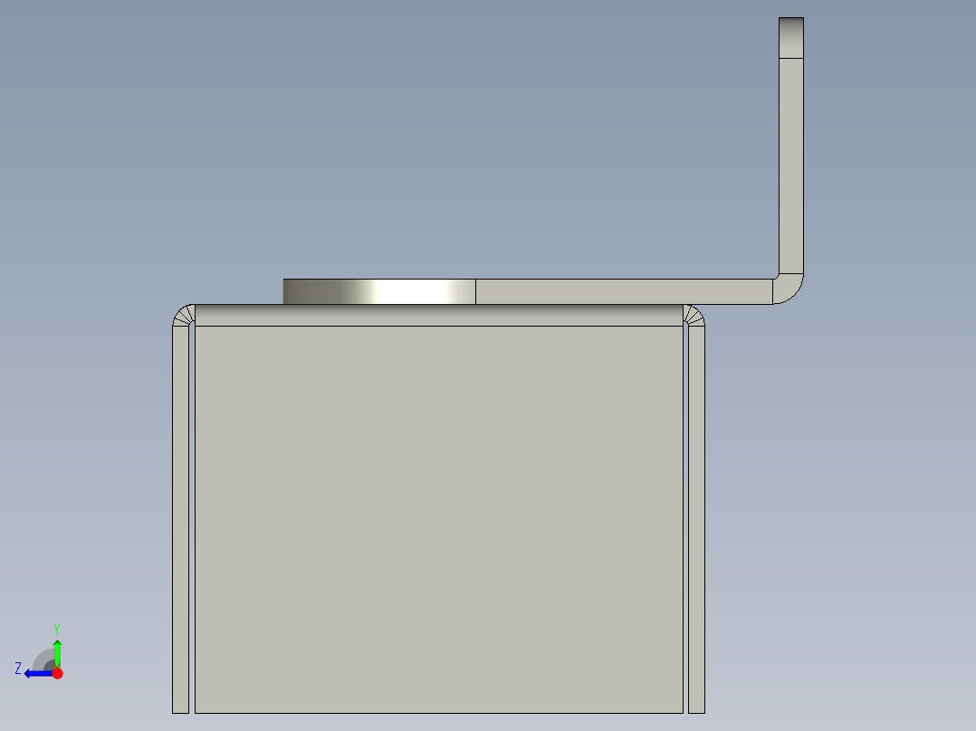 300N读码器安装组件-b右视图