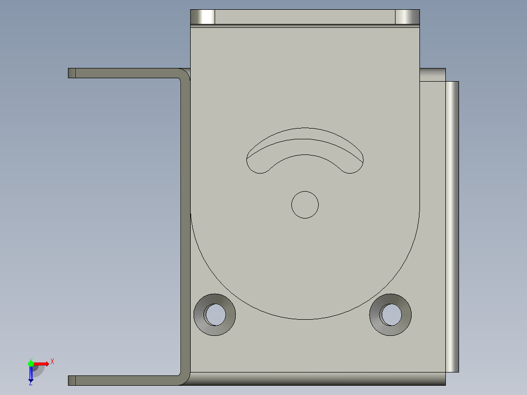 300N读码器安装组件-b俯视图