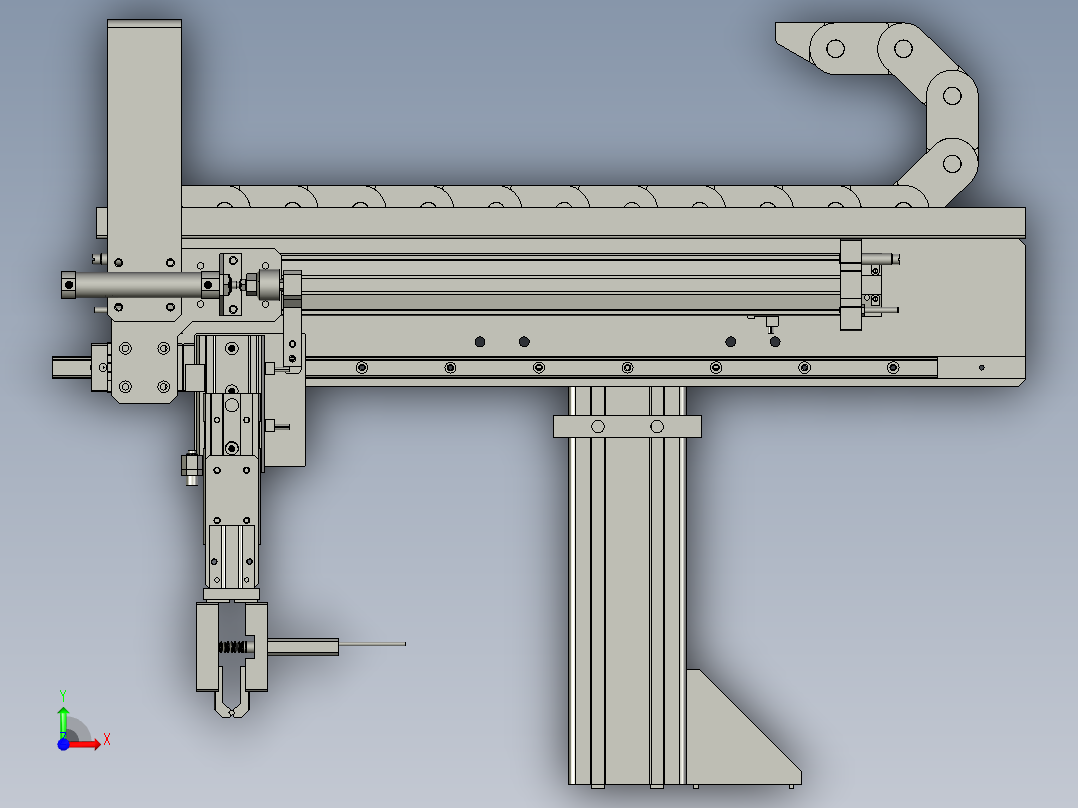 转轴转轴抓取机械手前视图