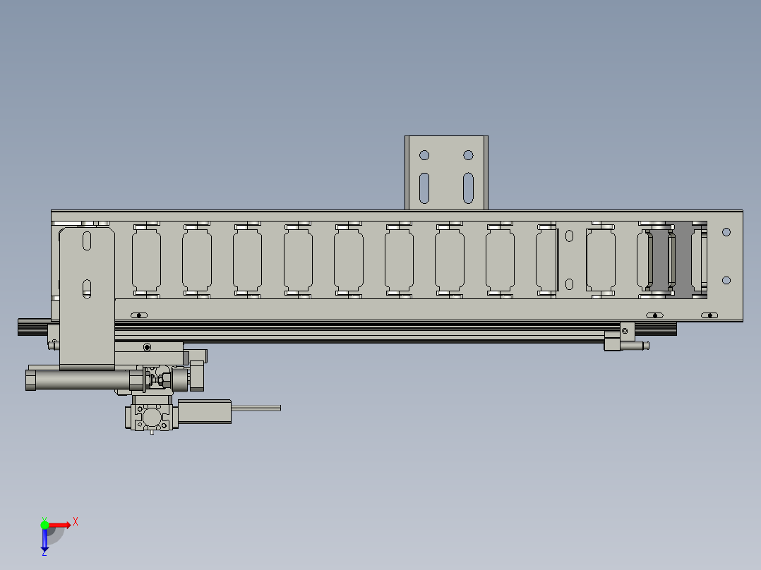 转轴转轴抓取机械手俯视图