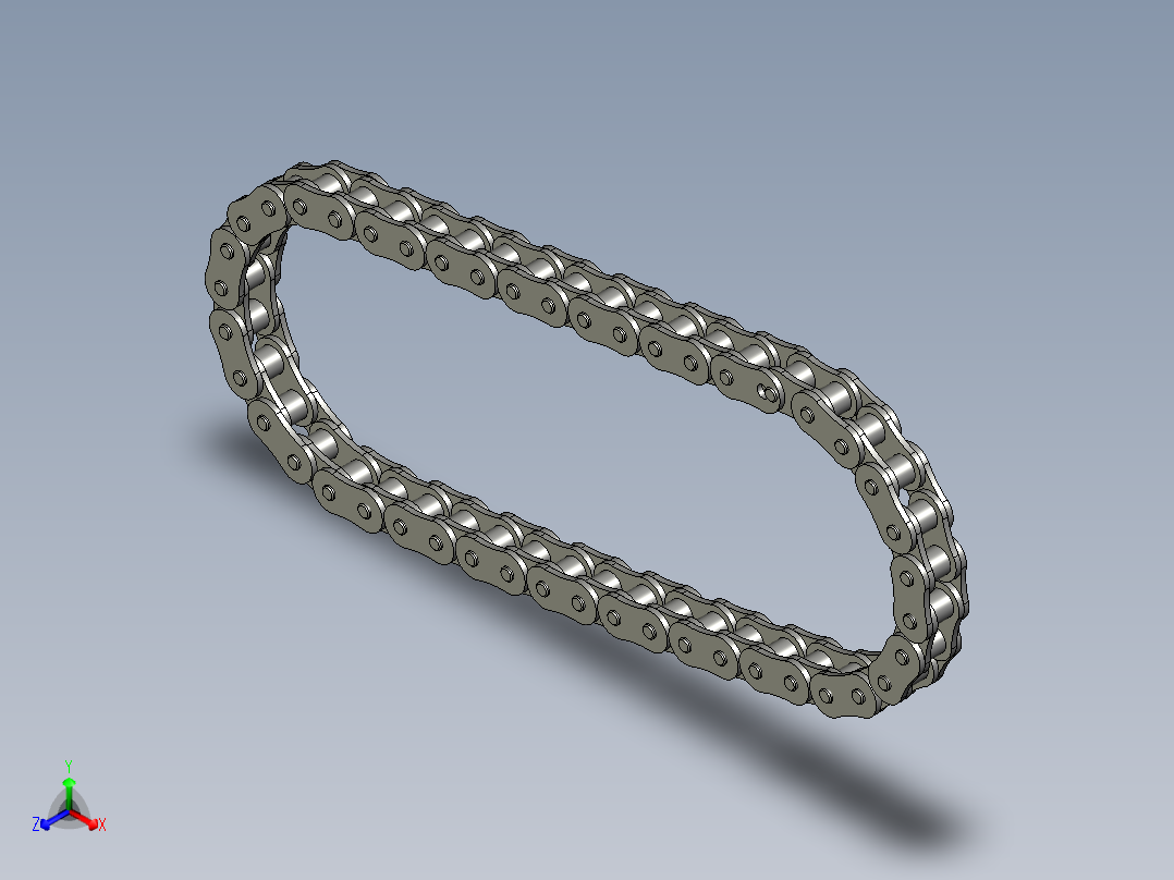 链条10A-21X21-200正等轴测图