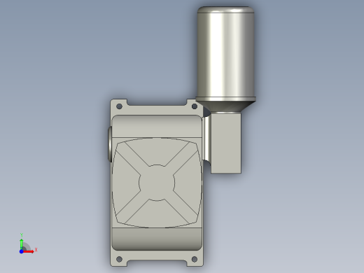 L型变位机回转电机组件前视缩略图