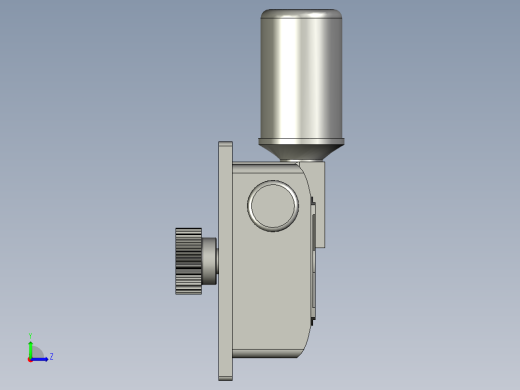 L型变位机回转电机组件左视缩略图