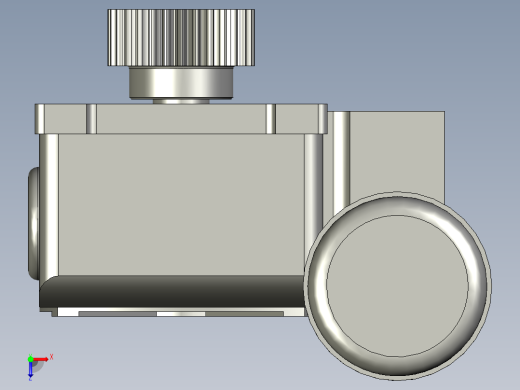 L型变位机回转电机组件俯视缩略图
