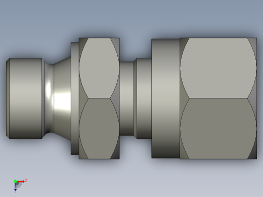 卡套式油管接头G1-4接4管俯视缩略图