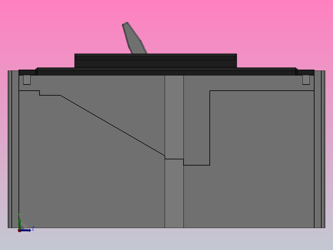 T5 3极╱4极 固定式[T5 4极 固定式塑壳断路器]左视图