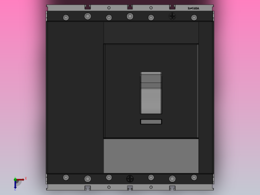 T5 3极╱4极 固定式[T5 4极 固定式塑壳断路器]俯视缩略图