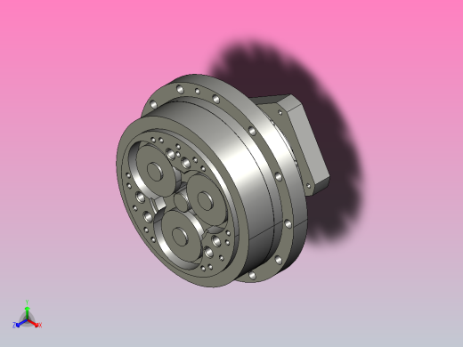 RV减速器常规产品外形图ZD-280BX-   -REA-A-B-22X63-110145M8-3001