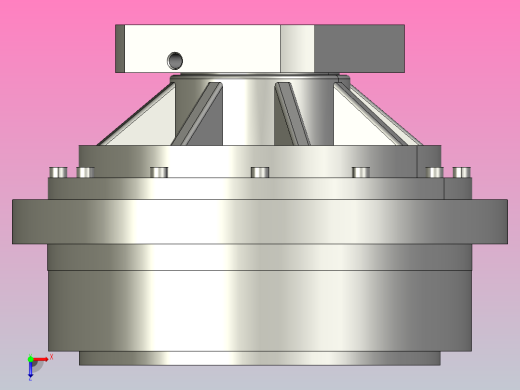 RV减速器常规产品外形图ZD-280BX-   -REA-A-B-22X63-110145M8-3001俯视缩略图