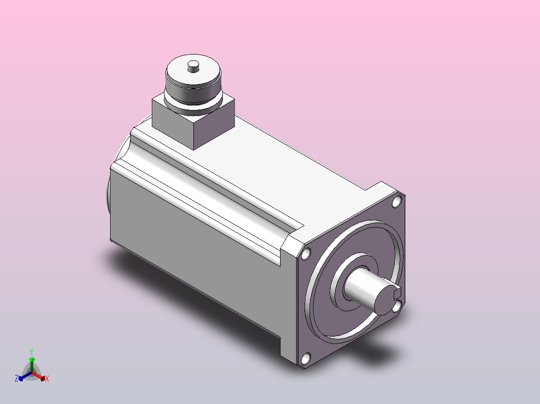 东洋电机B110-750W正等轴测图