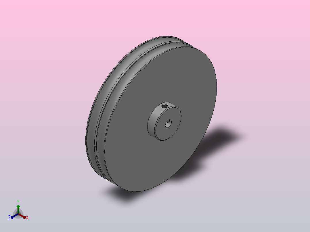 双槽型圆皮带用滑轮_BRDD-140-8-5.1主视图