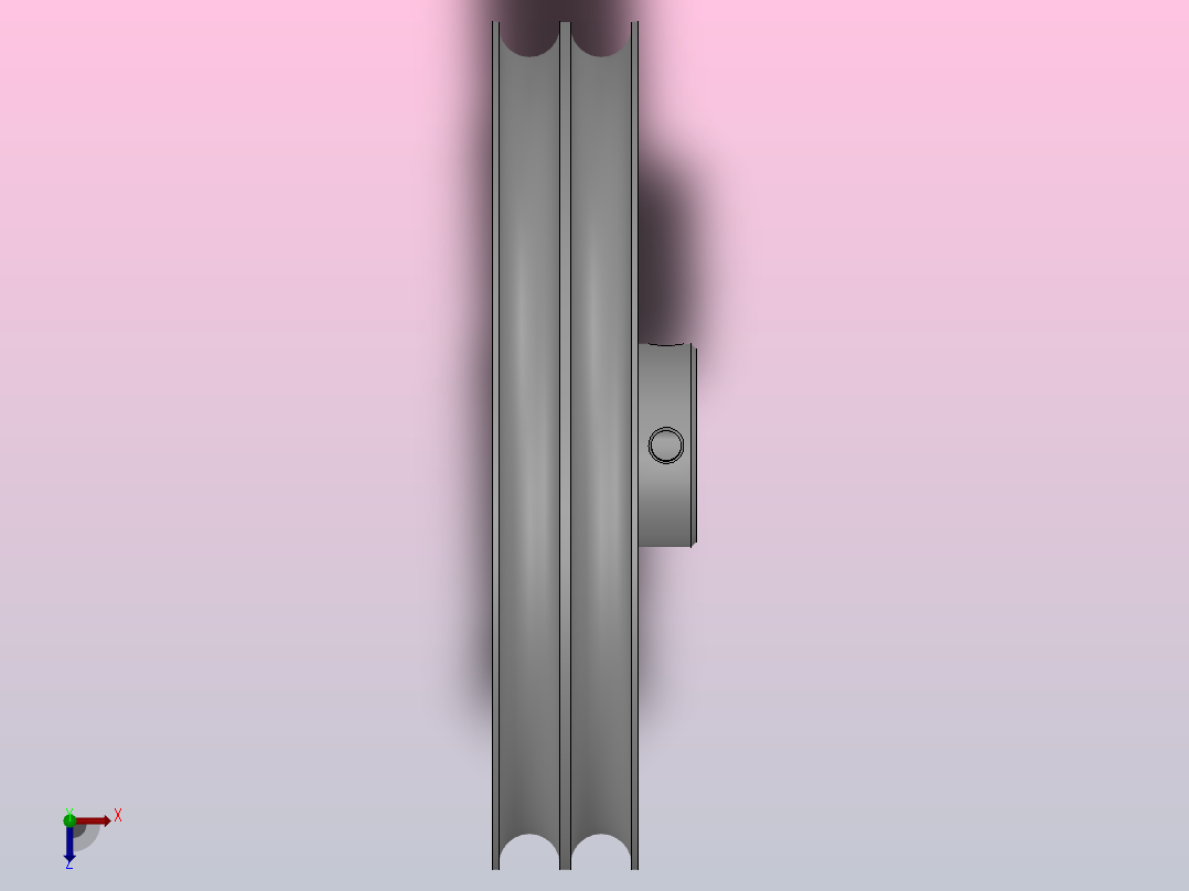 双槽型圆皮带用滑轮_BRDD-140-8-5.1俯视图