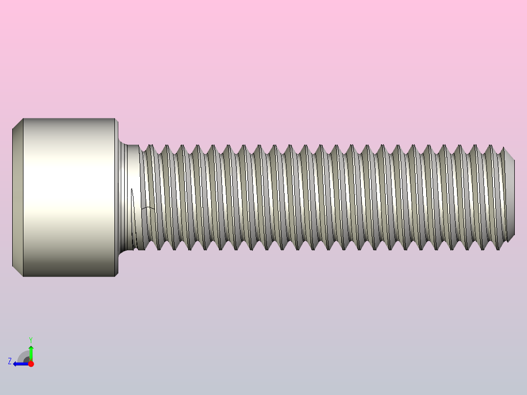 DIN_EN_ISO_4762_M12x45.ipt内六角螺钉右视图