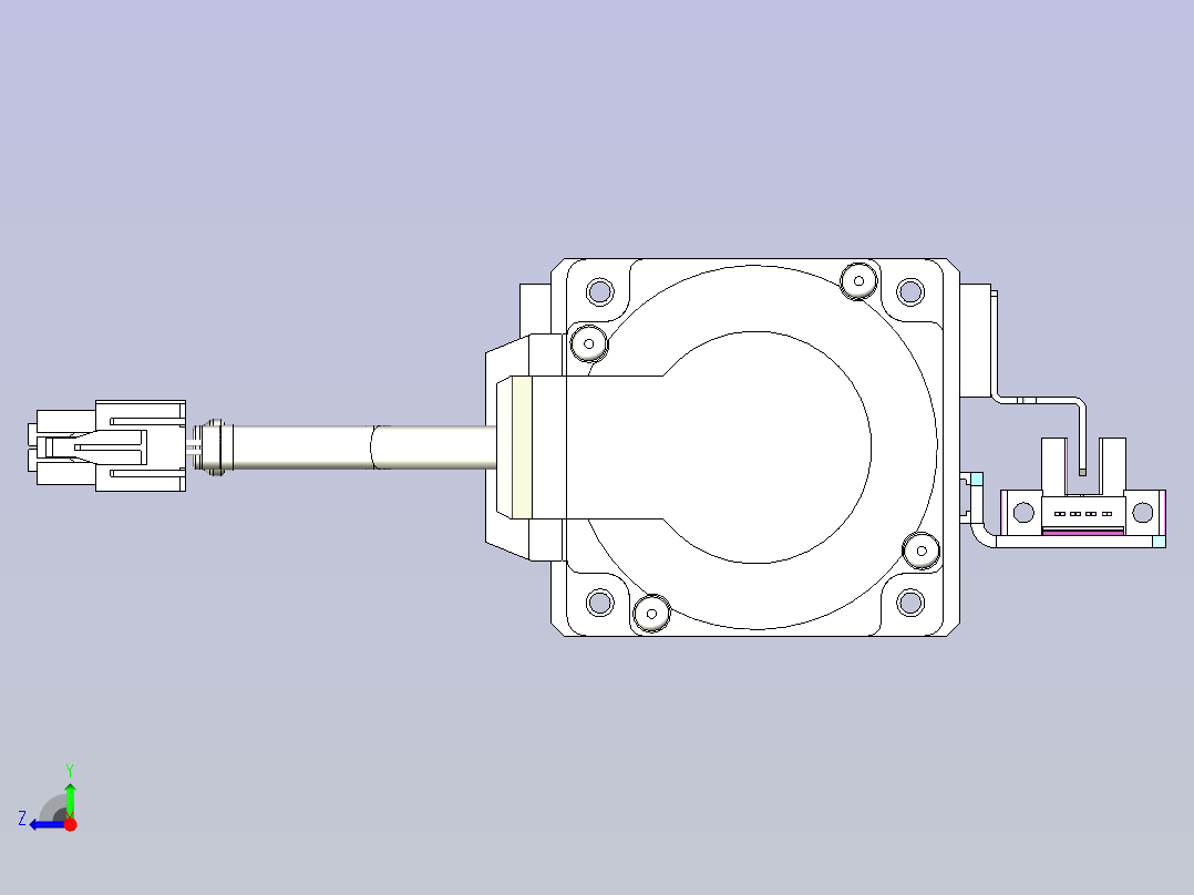 KK60-150S1-F0带MSMD022G1A电机右视图