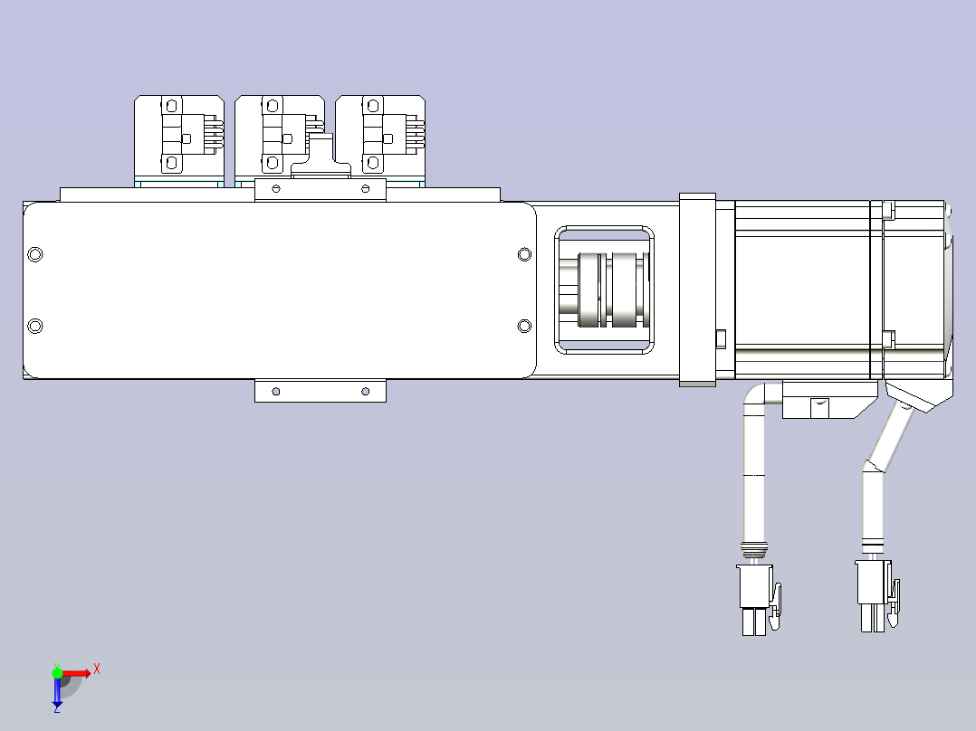KK60-150S1-F0带MSMD022G1A电机俯视图
