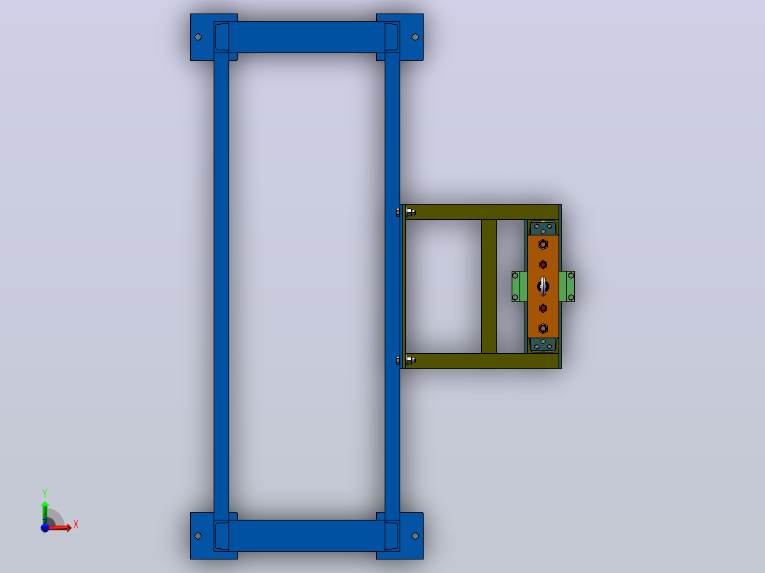 落锤冲击试验机-9（SW+CAD+说明书）前视图