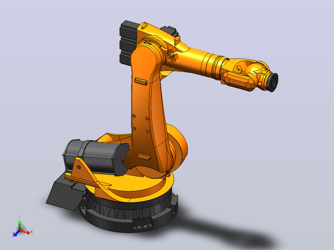 KUKA KR150.180.210.240.270（KR C2）_ 3D模型-可活动关节主视图