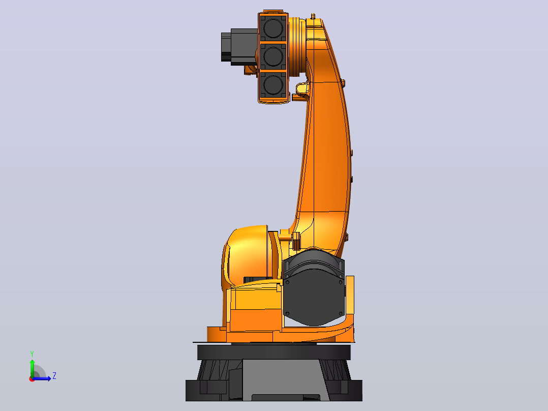 KUKA KR150.180.210.240.270（KR C2）_ 3D模型-可活动关节左视图