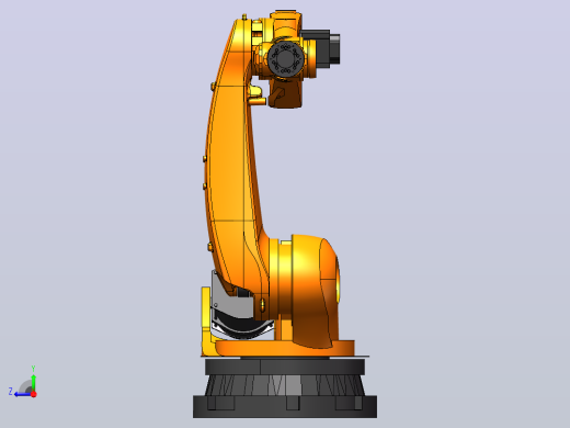 KUKA KR150.180.210.240.270（KR C2）_ 3D模型-可活动关节右视缩略图
