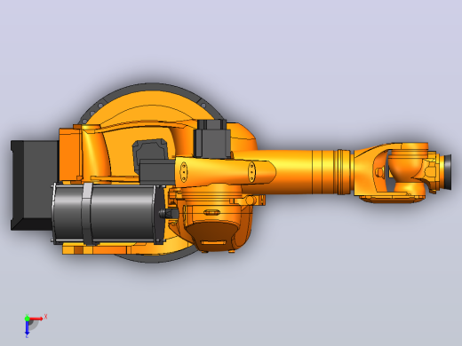 KUKA KR150.180.210.240.270（KR C2）_ 3D模型-可活动关节俯视缩略图