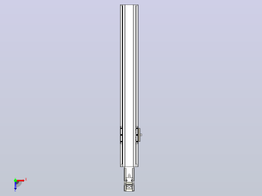 日规模组半封闭丝杆TPA-HNR-65S-1610C-L400-M-Y-P20-N3俯视缩略图