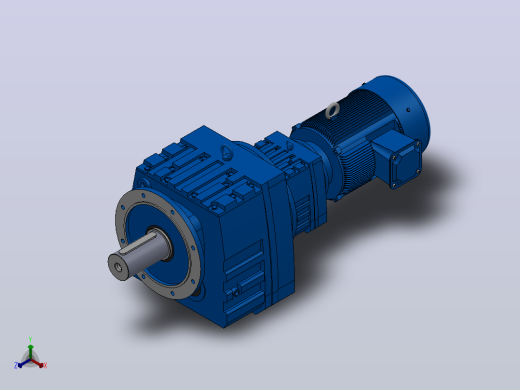 RF147R87法兰轴伸式组合型斜齿轮减速机RF147R87-Y11-4P-160M-M1-0°-Φ450