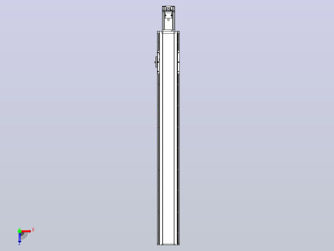 日规模组半封闭丝杆TPA-HNR-105D-1610C-L750-M-C-P40-N3俯视图