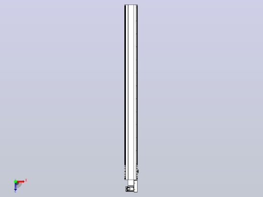 皮带直线轴半封闭可选导轨TPA-HNB-202D-140-L2350-MR-Y-P75-N3俯视缩略图