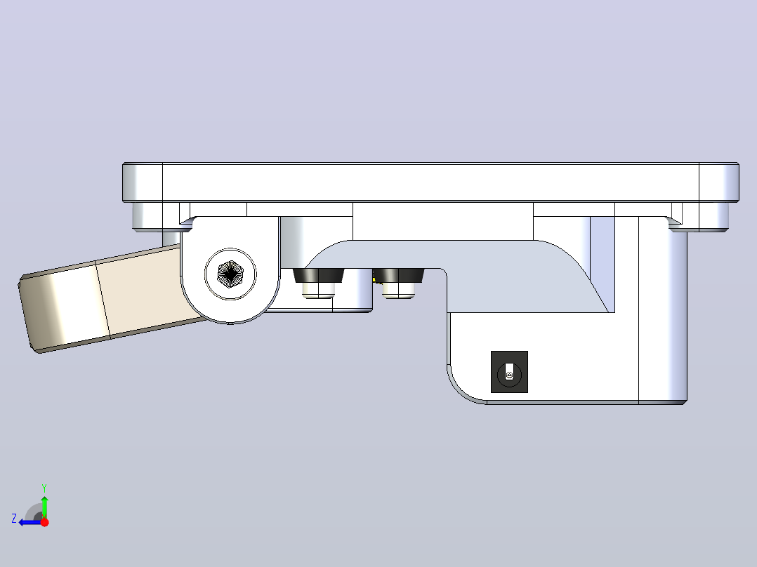LED探照灯右视图