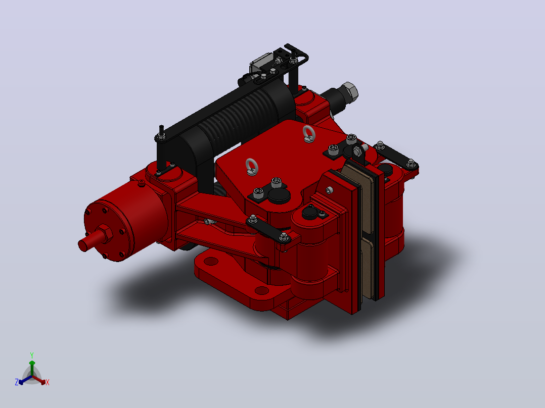 SBD-B安全制动器_SBD160-B-1000×30ⅡRL.WL.CL主视图