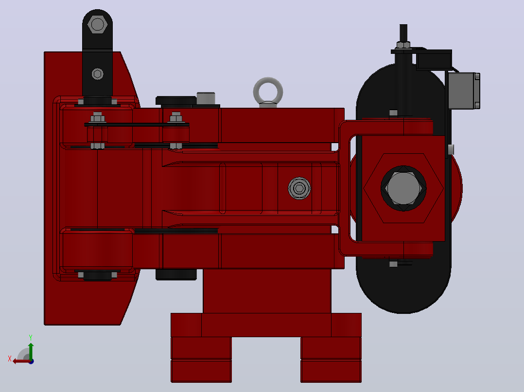 SBD-B安全制动器_SBD160-B-1000×30ⅡRL.WL.CL后视图