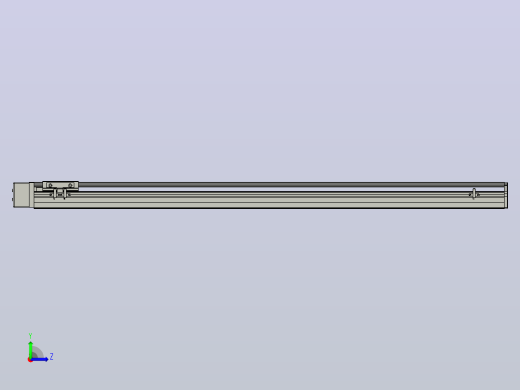 SYS12-BR-1000-200W滚珠花健、支撑座、滚珠丝杠、交叉导轨、直线模组.STEP左视缩略图