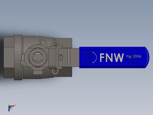 FNW-FNW220ASEG二片式内螺纹球阀俯视缩略图