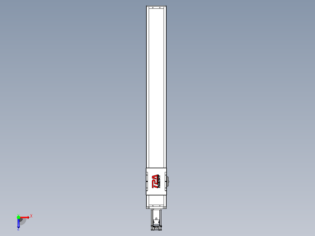 滚珠丝杠直线轴带导轨全封闭TPA-HCR-110D-1610C-L850-M-Y-P40-N3俯视图