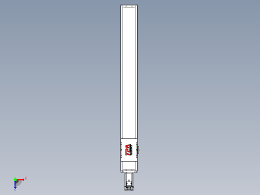 滚珠丝杠直线轴带导轨全封闭TPA-HCR-110D-1610C-L850-M-Y-P40-N3俯视缩略图