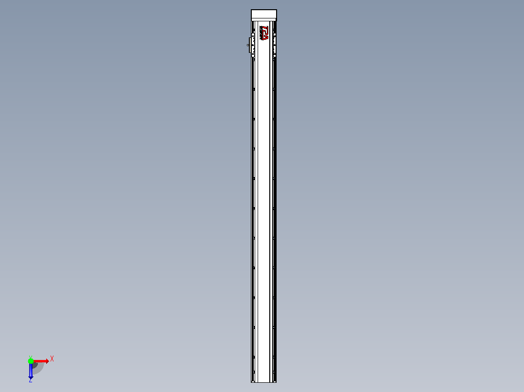 日规模组半封闭丝杆TPA-HNR-85D-1610C-L1050-MP-C-P20-N3俯视图