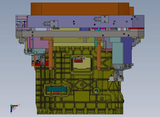 A65-铸铝件液压工装夹具俯视缩略图