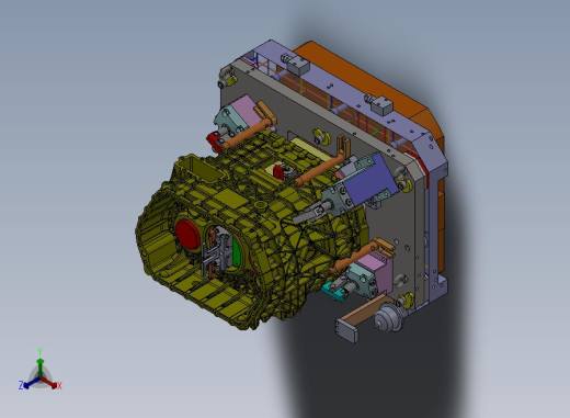A65-铸铝件液压工装夹具正等轴测缩略图