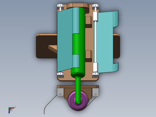 酒瓶贴标治具俯视缩略图