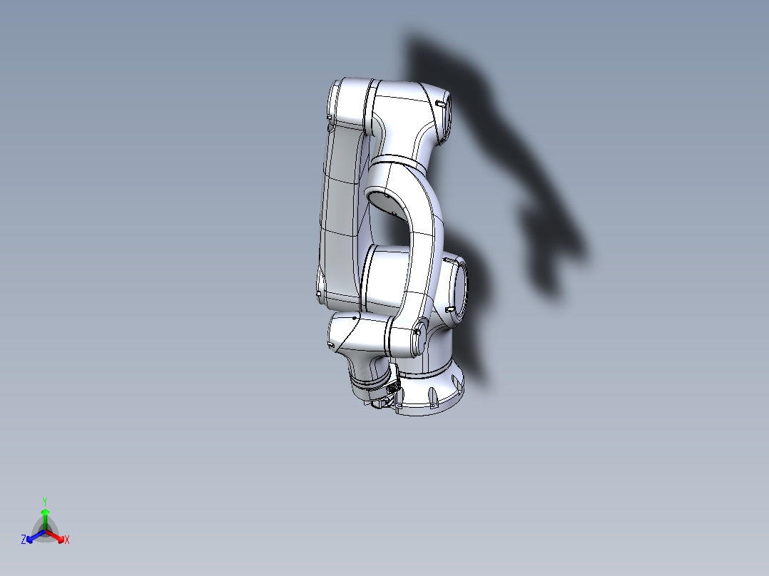 elfin-10-6-dof-robot正等轴测图