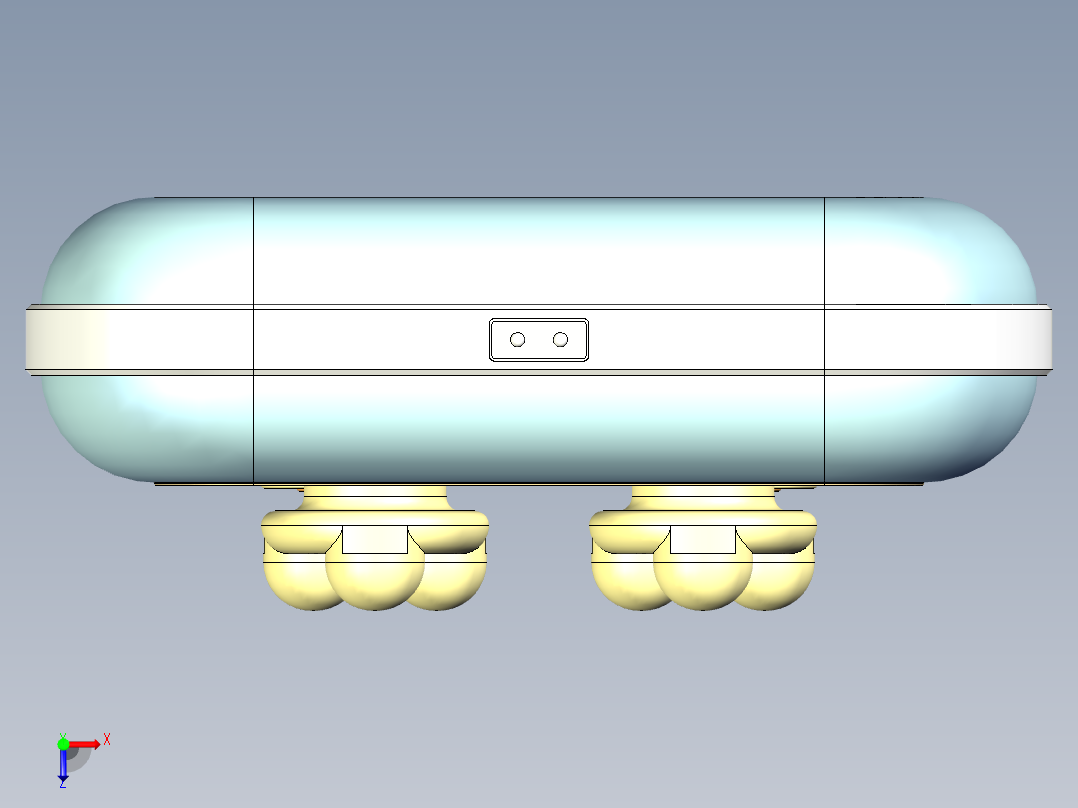 电子按摩器俯视图