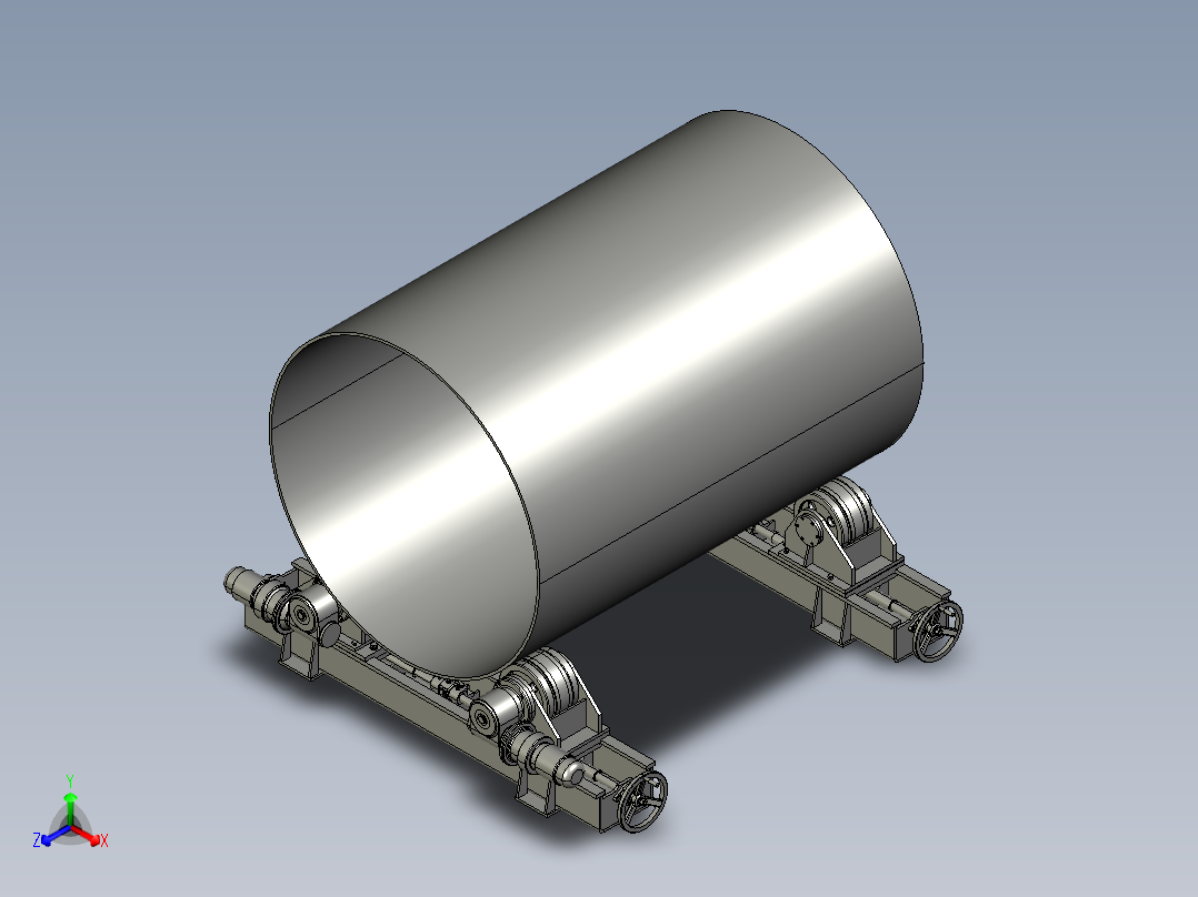 丝杆可调滚轮架